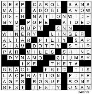 Crossword May 29 | Crossword | redandblack.com