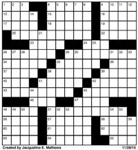 Crossword November 28 | Puzzles | redandblack.com