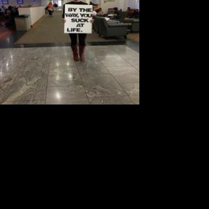 Public art performance shocks in challenging verbal abuse | Variety ...