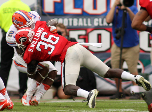 Humble former Bulldog Nick Chubb leading NFL in rushing