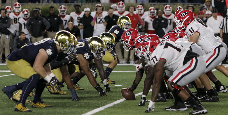 Notre Dame football must stop Nick Chubb, Sony Michel to beat Georgia