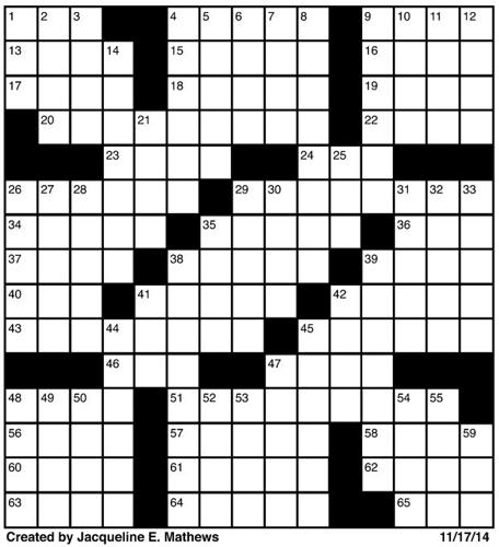 Crossword November 17 Puzzles Redandblack Com