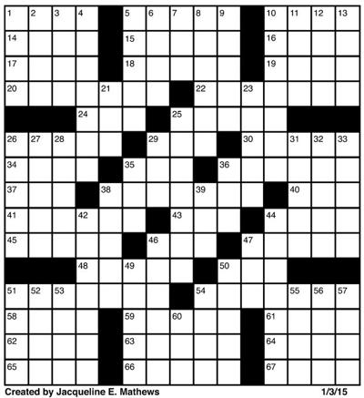 Crossword January 3 | Puzzles | redandblack.com