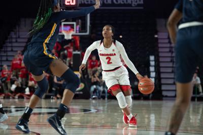 Georgia Women S Basketball Wins Turnover Riddled Clash With North