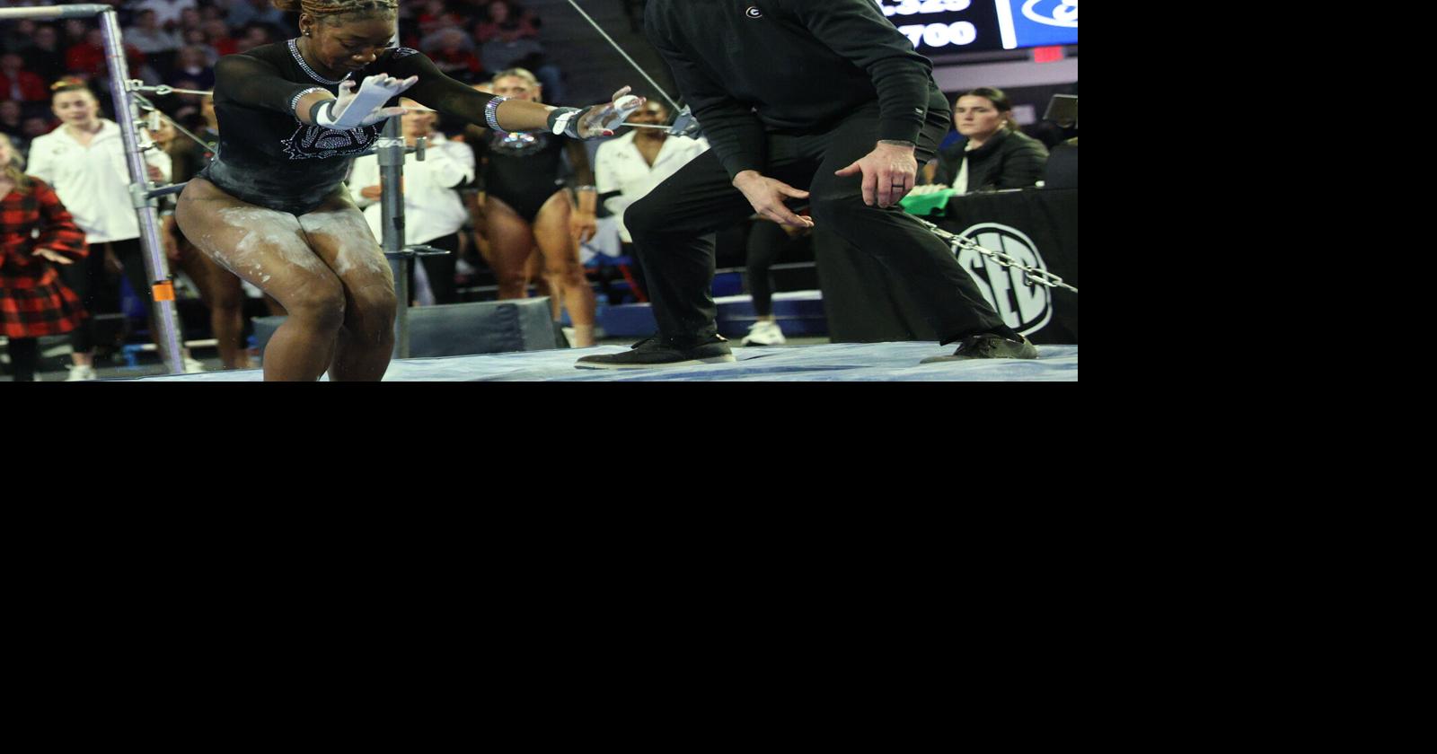 Dynamic duo: Co-coaches Cécile Canqueteau-Landi and Ryan Roberts look to season ahead for Georgia gymnastics