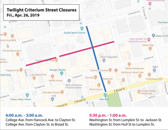 The Twilight Zones Road closures for Athens Twilight 2019 City News