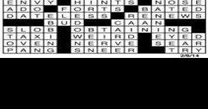 Crossword February 5 | Puzzles | redandblack.com