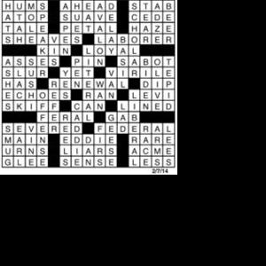 Crossword February 6 | Puzzles | redandblack.com