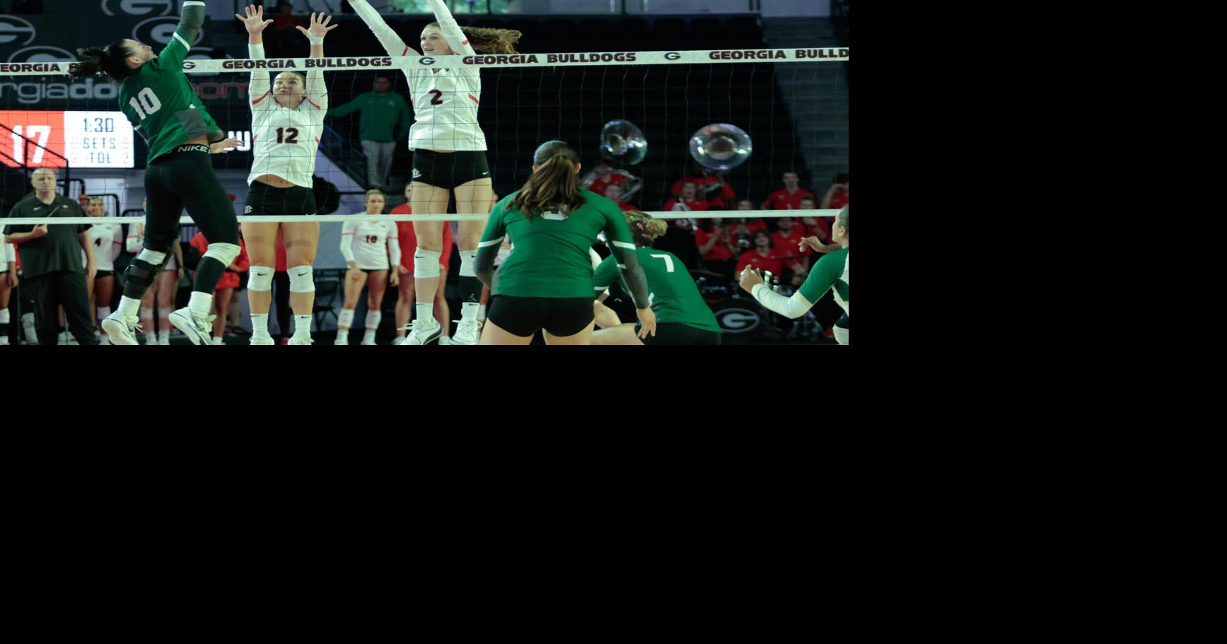 Georgia volleyball loses to No. 24 Auburn in tightly contested matchup ...