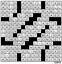 Crossword December 4 | Puzzles | redandblack.com