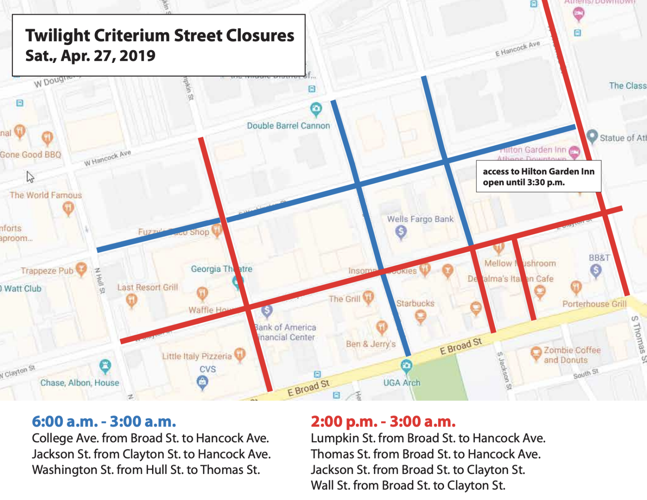 The Twilight Zones Road closures for Athens Twilight 2019 City News