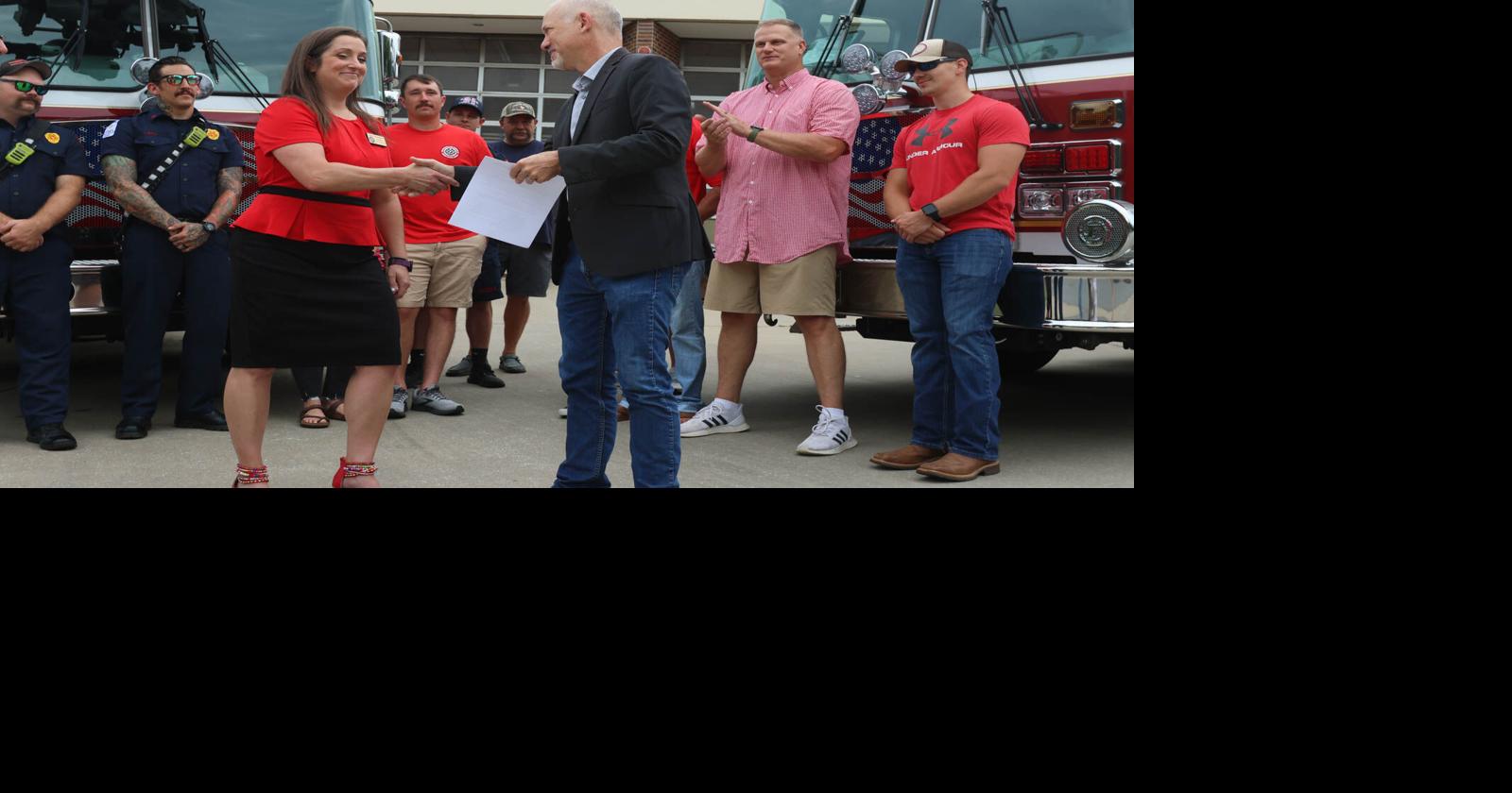 Athens firefighters celebrate collective bargaining rights in signing ...