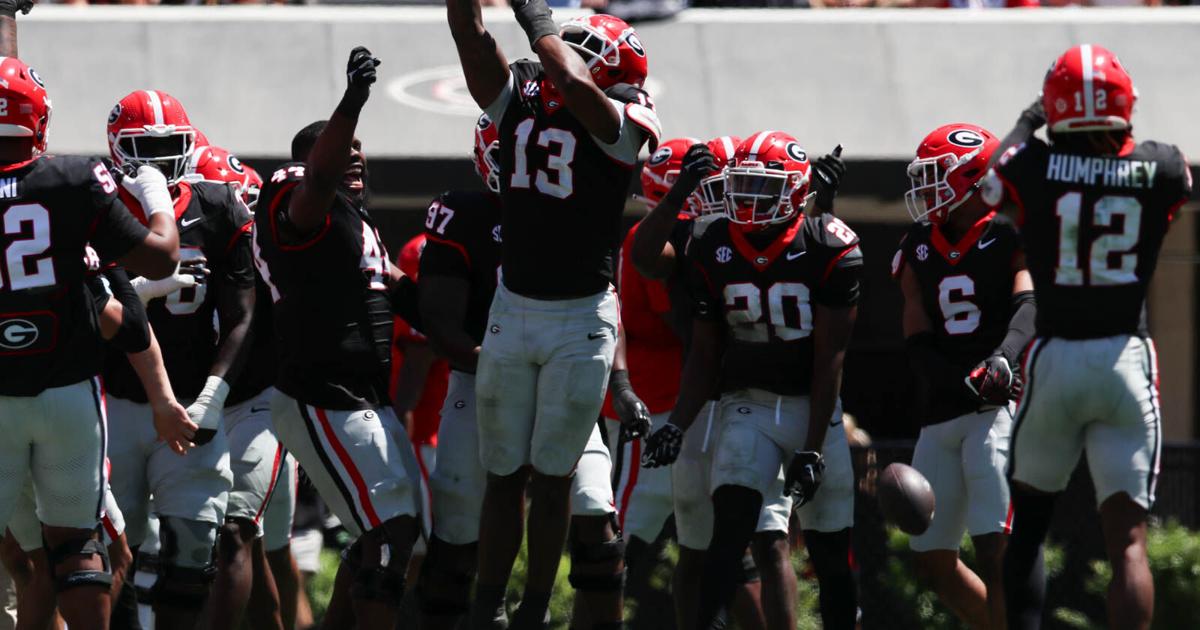 Georgia football flashes opportunistic defense on G-Day | Gameday ...