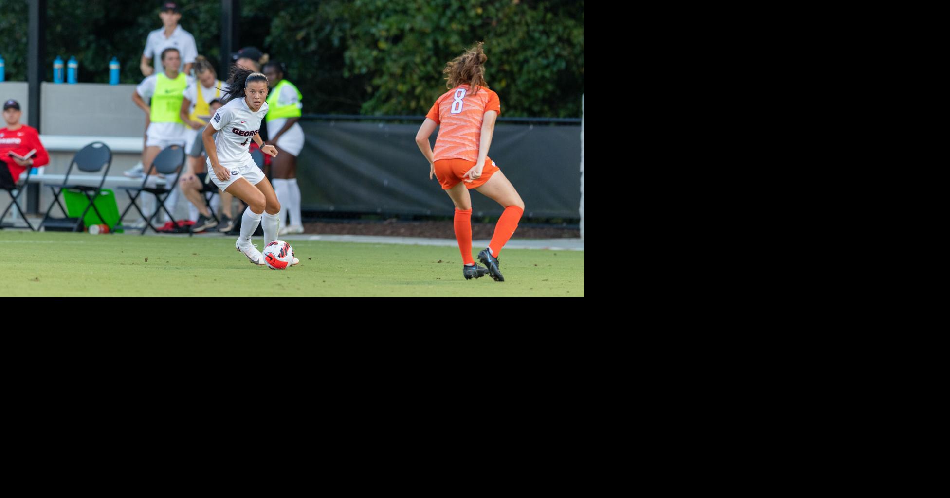 Georgia soccer continues winning ways on senior night | Georgia Sports ...