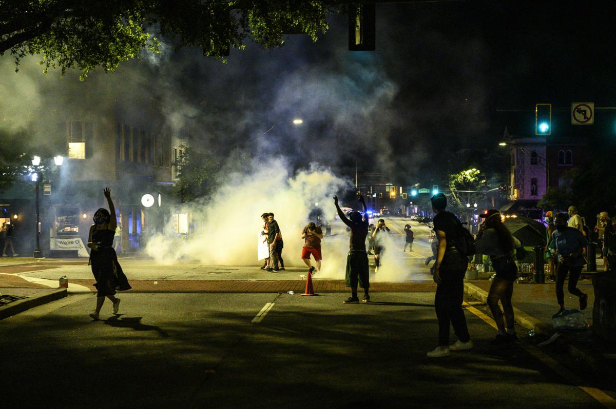 Police use tear gas to disperse Athens protesters at the Arch City News