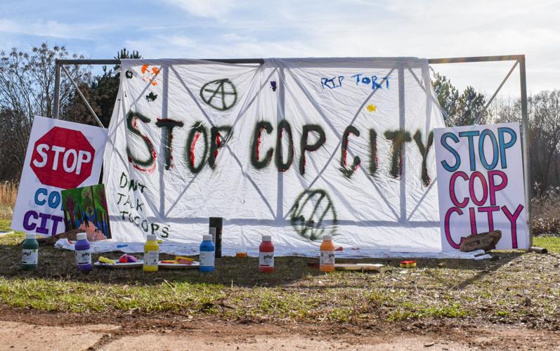 PHOTOS: "Stop Cop City" gathering honors Tyre Nichols and Tortuguita