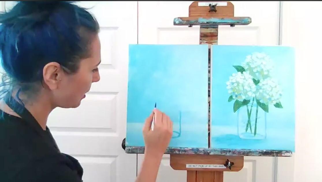 Artini S Art Lounge Hosts Facebook Live Painting Classes