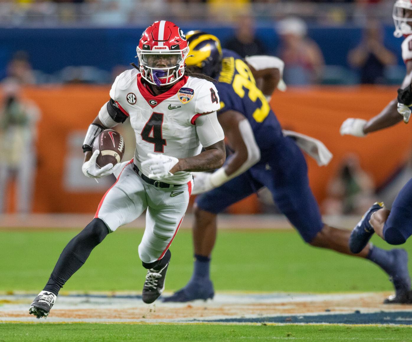 Zamir White, James Cook blaze NFL Combine 40, lead Georgia's greatest backs