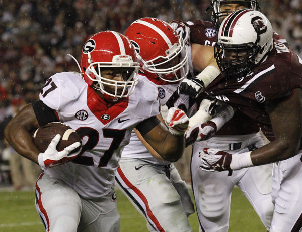 UGA Football on X: Nick Chubb: 17 carries, 126 yards, TD Sony