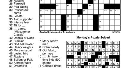Crossword May 19 Puzzles Redandblack Com Crossword May 19 Puzzles Redandblack Com