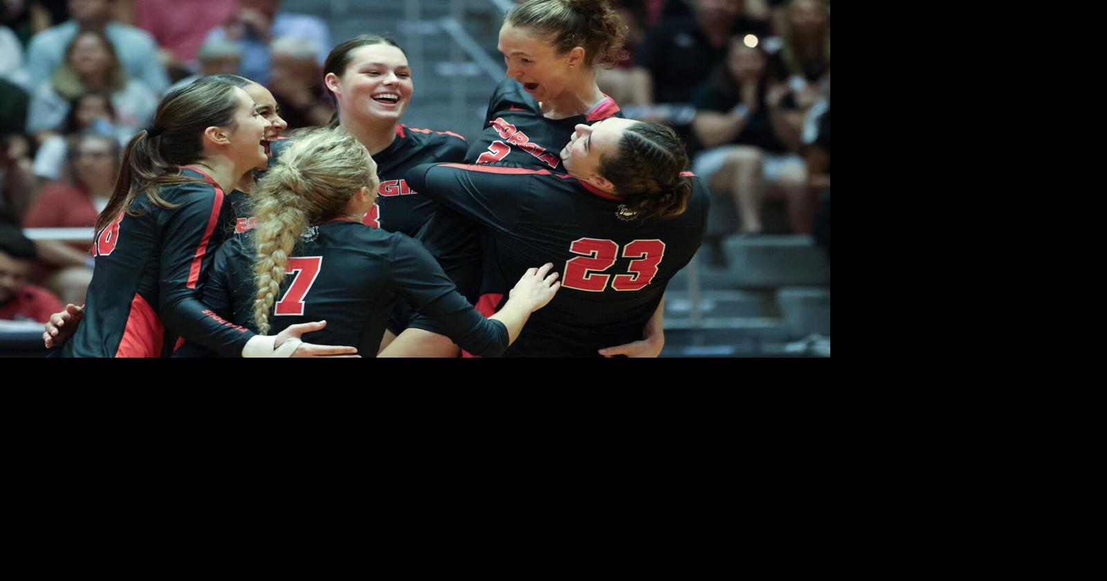 Georgia volleyball toughs out close win over Ole Miss in five sets ...