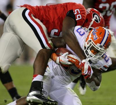 jenkins jordan uga redandblack linebacker award sophomore butkus sec named outside second team list