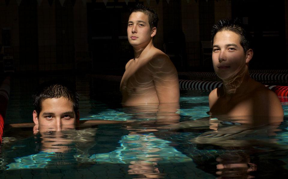 Making a splash Sibling rivalry drives identical swimming triplets