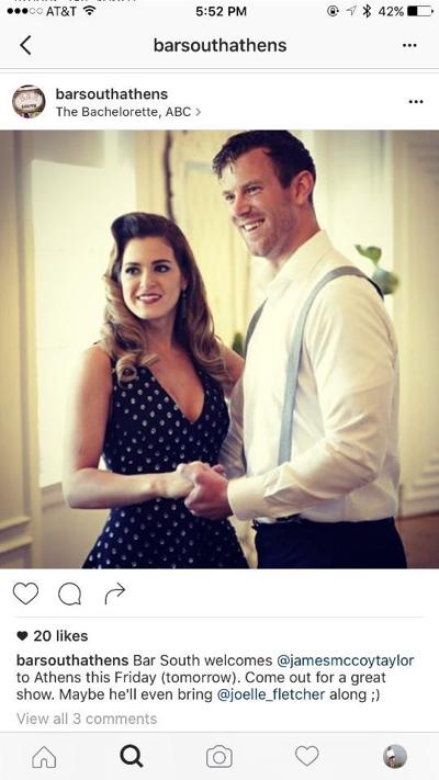 Bachelorette Contestant To Play In Athens Tomorrow Night Culture Redandblack Com