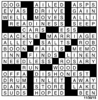 Crossword December 1 | Puzzles | redandblack.com