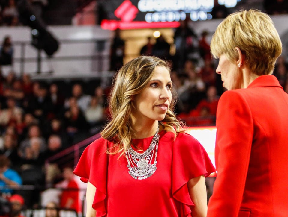 Former gymnast-coach duo Courtney Kupets Carter and Suzanne Yoculan Leebern  coach together at Georgia | Gymnastics 