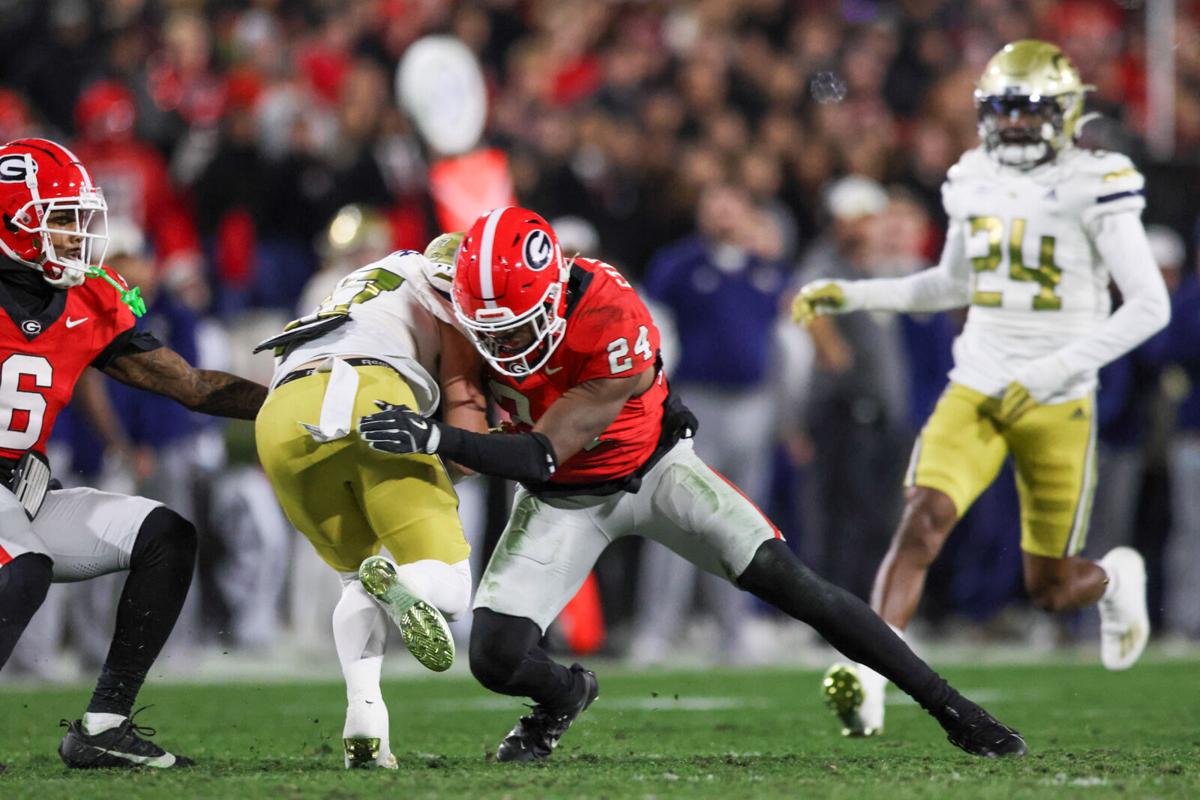 Malaki Starks selected 27th overall by Baltimore Ravens in 2025 NFL Draft |  Georgia Sports | redandblack.com, image size:1200x800