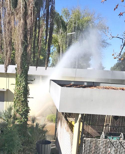 Water leak causes little damage