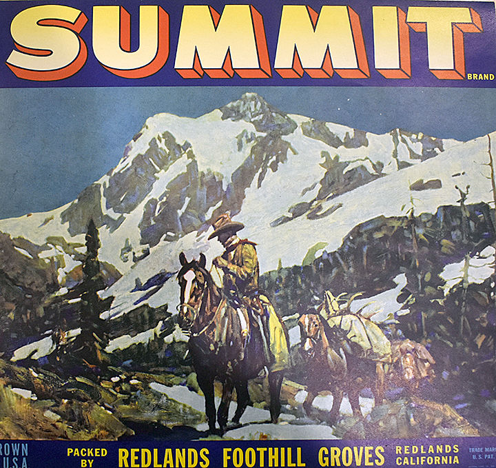 Classic orange crate labels from the glory days of Redlands orange