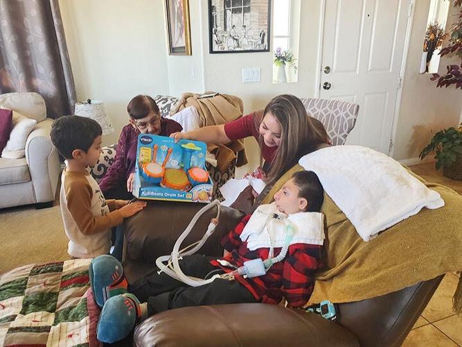 Edgar, a 9-year-old, got to spend time with his family on Christmas Day.