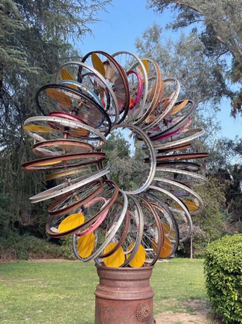 Sparkling new sculpture