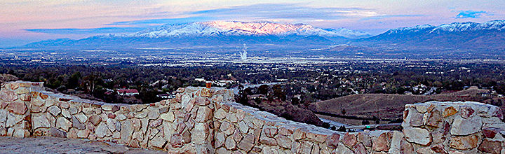 Early morning view of Mount Baldy.