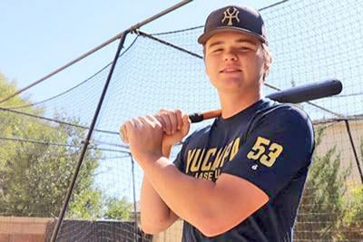 Redlands Community News photo by John Murphy Yucaipa High grad Jacob Reimer honed his ability both at Yucaipa High and in his backyard batting cage (pictured).