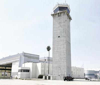 Air Traffic Control Tower at San Bernardino International Airport.