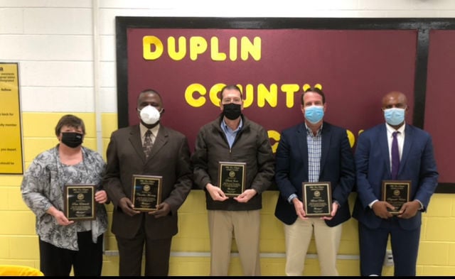 Duplin County Board of Education members honored Duplin Times