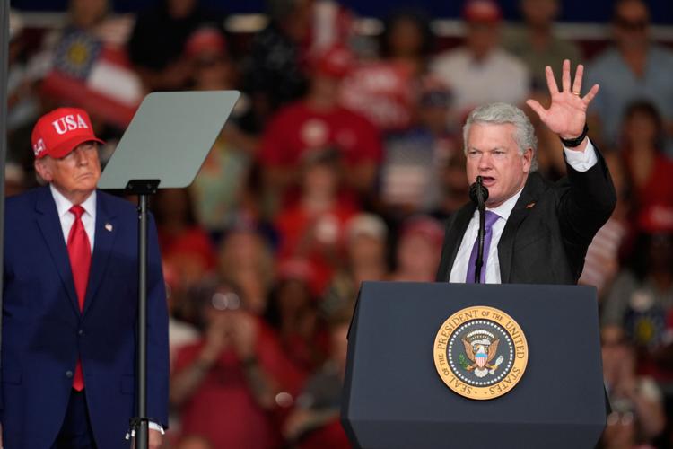 Trump rallies with top Republicans in critical battleground state of ...