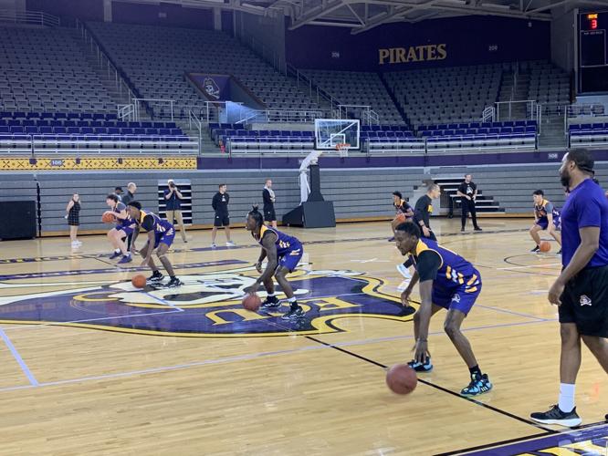ECU men's basketball Pirates hit hardwood for first practice College