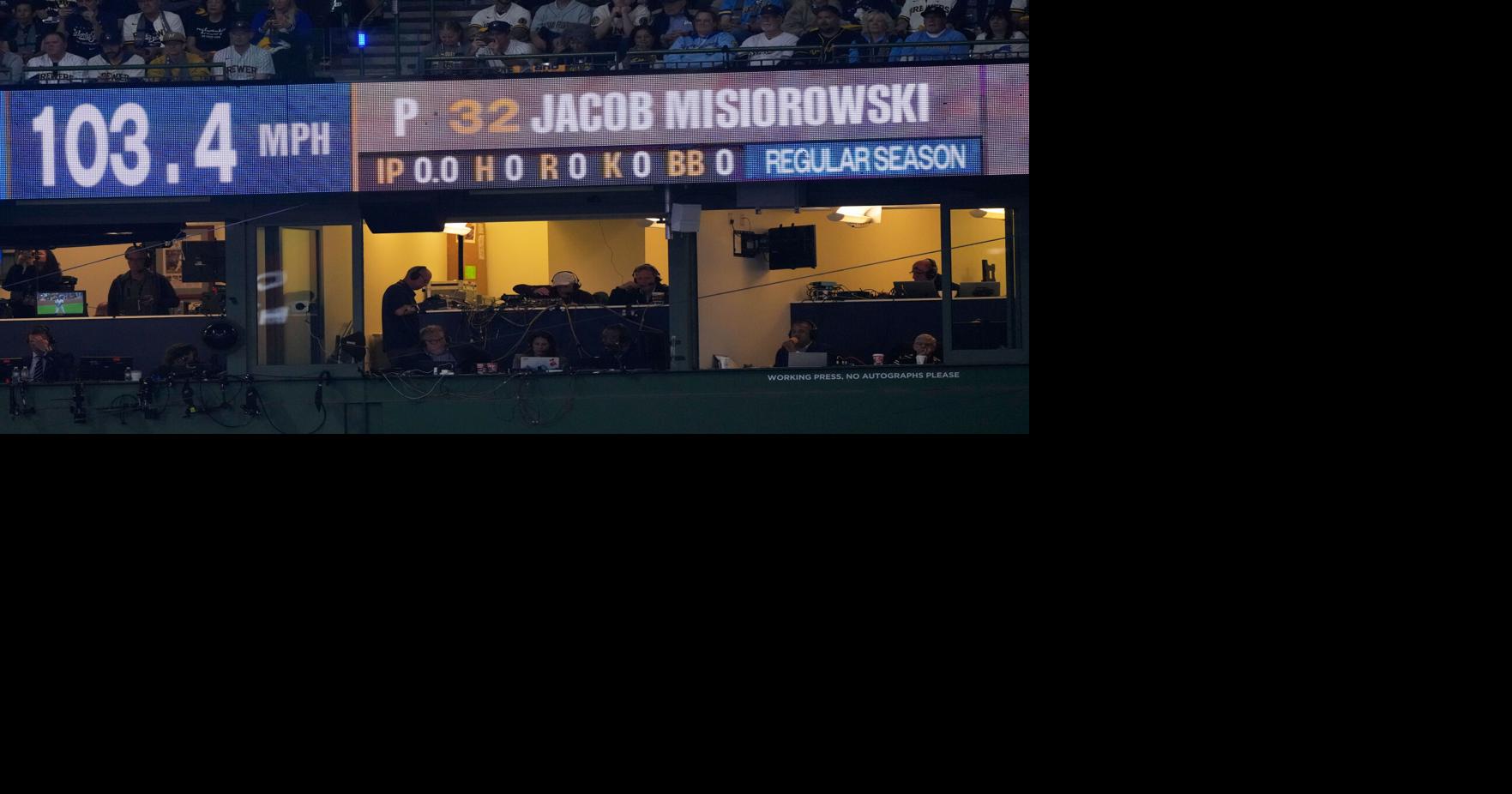 Brewers' Jacob Misiorowski sets World Series velocity record on his ...