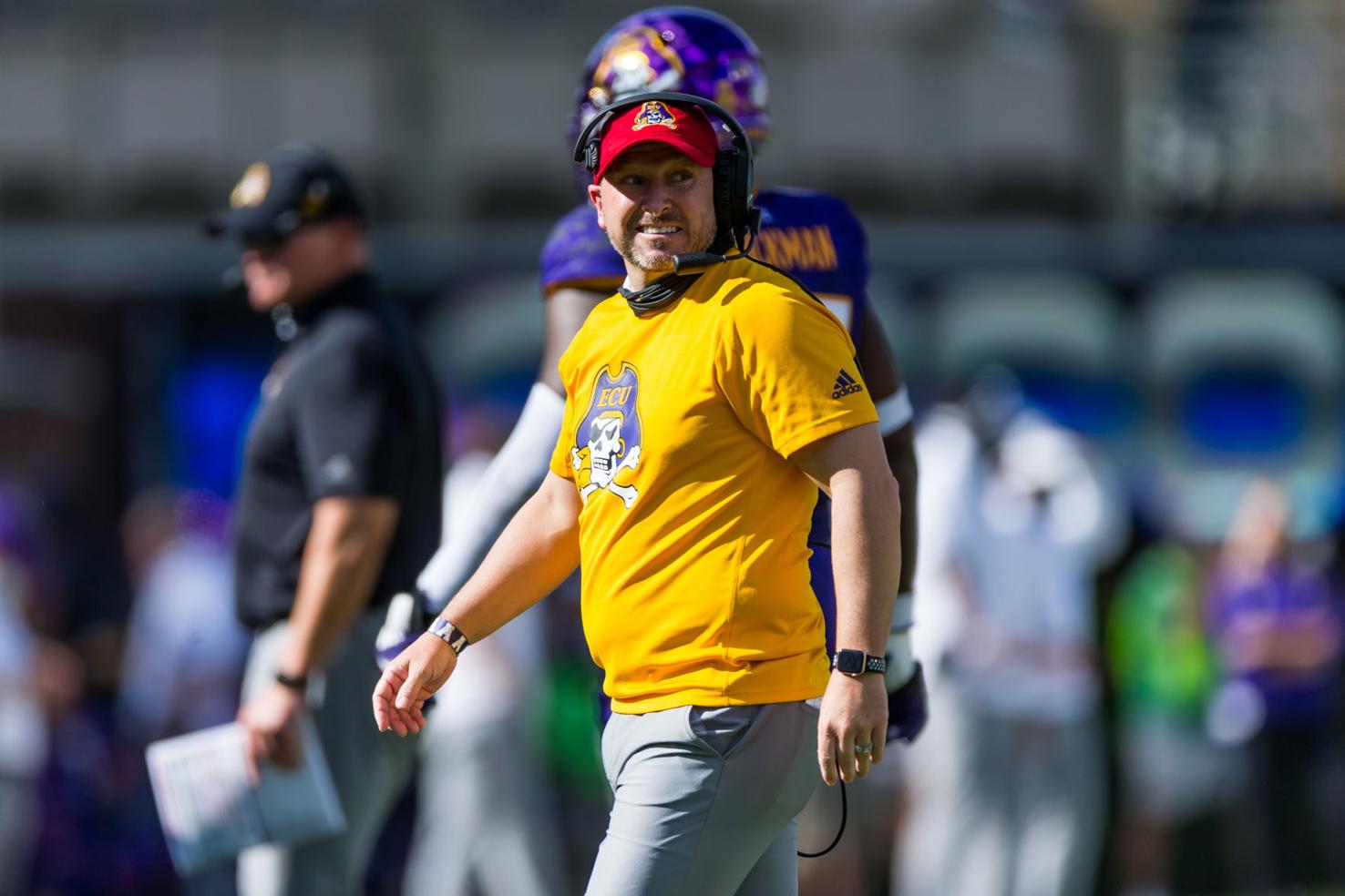 Harrell finally getting first spring practice at ECU College