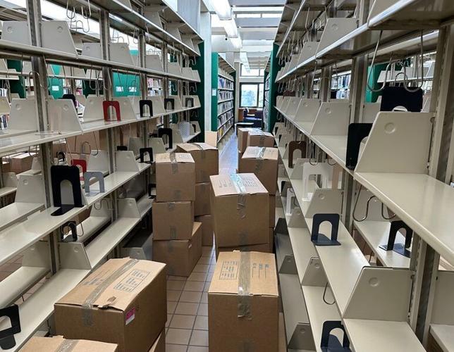 Library Moving Box Dust flies as Mount Airy Library boxes its collection | APG State News ...