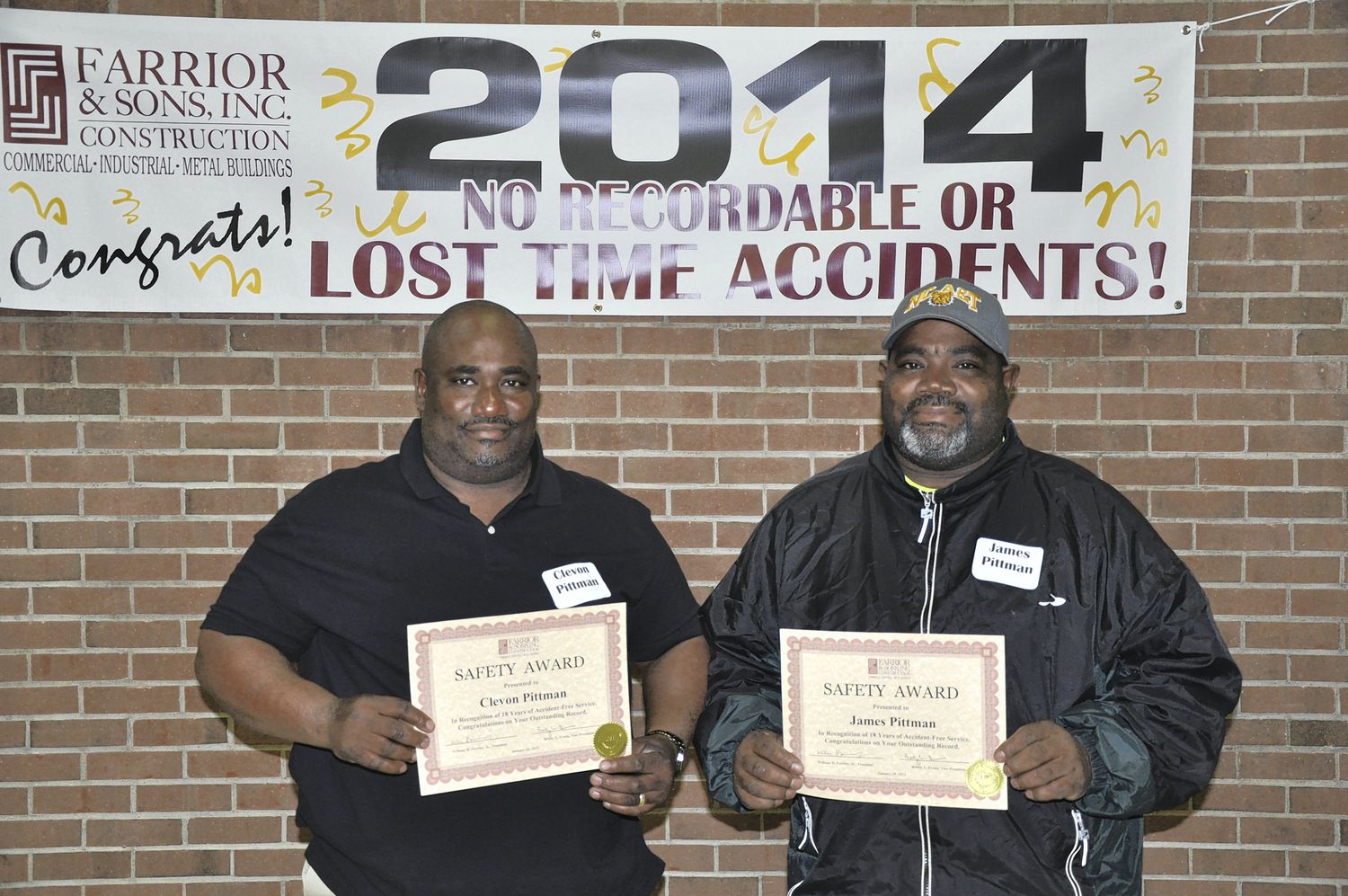 Farrior & Sons Recognizes Employees For Safety, Years Of Service ...