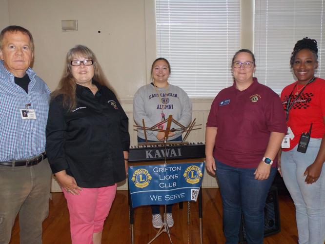 Grifton Lions Club donates keyboard to Grifton School News