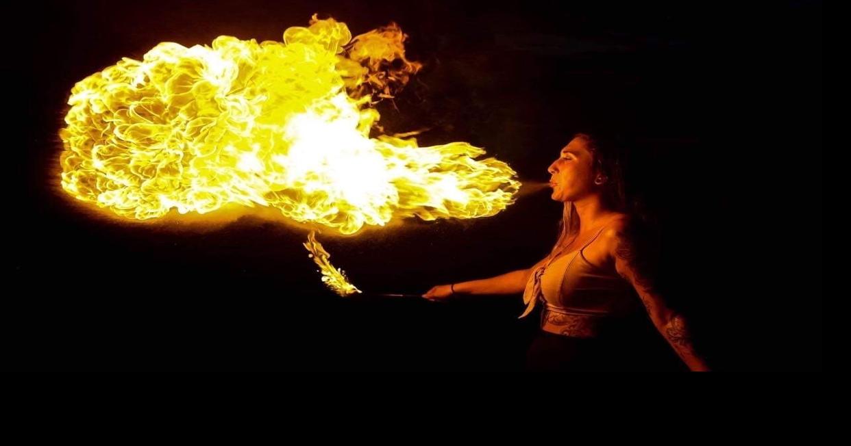 'Playing with fire': ENC native makes fair debut with Ember Fire Arts ...