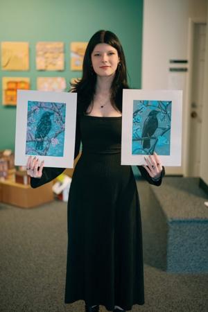 Calypso student thriving in UMO’s Visual Arts & Design Program