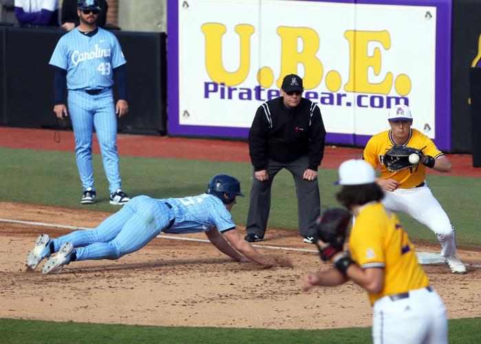 ECU baseball Pirates walk off UNC for seriesclinching win College
