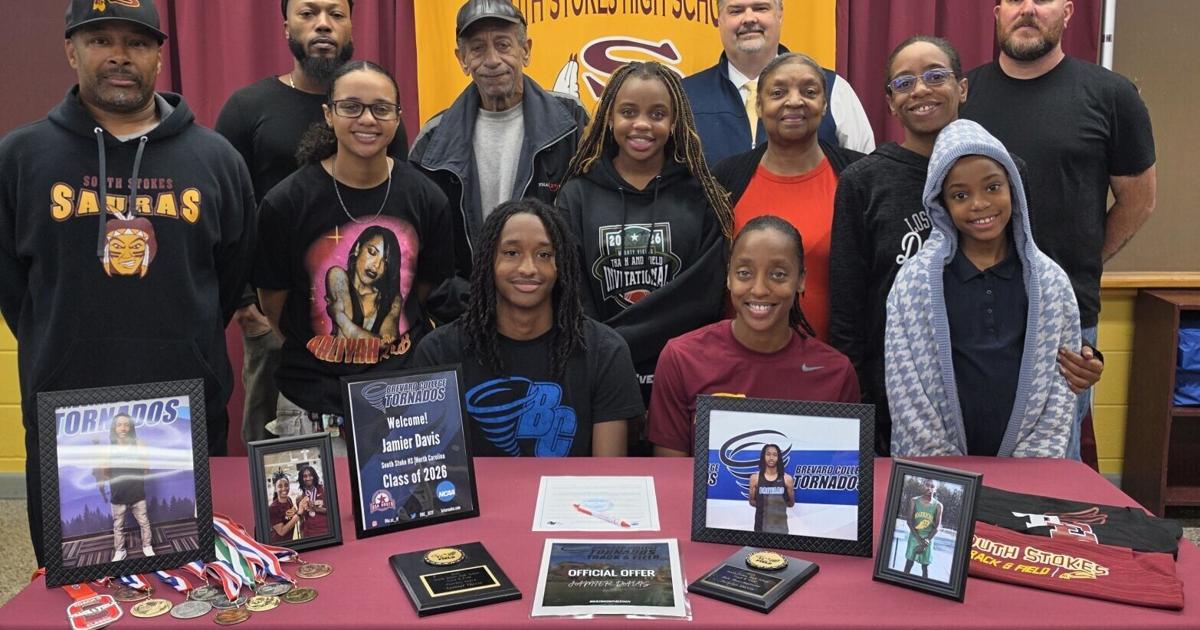 South Stokes standout Davis signs to run track at Brevard College